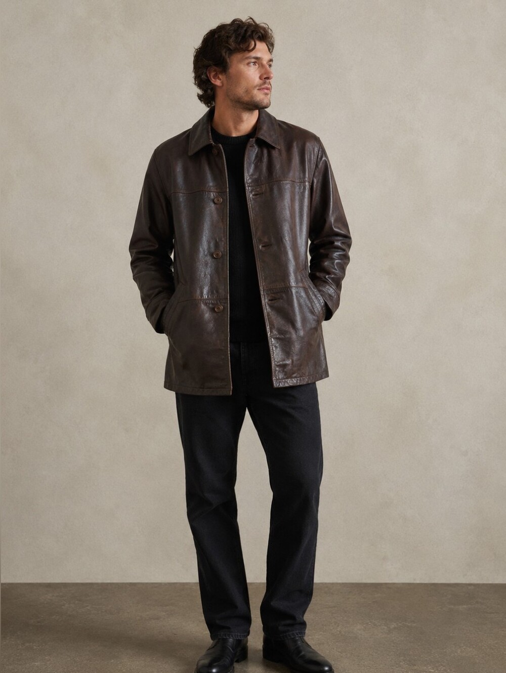 London Fog Genuine Leather Jacket - Vintage 408 Rodeo Soho